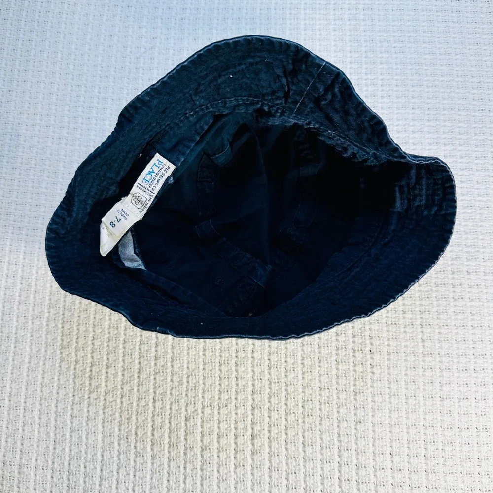 The Childrens Place Navy Blue Surf Team Bucket Hat Size 7/8 -‎ Sun Hat, Swim,